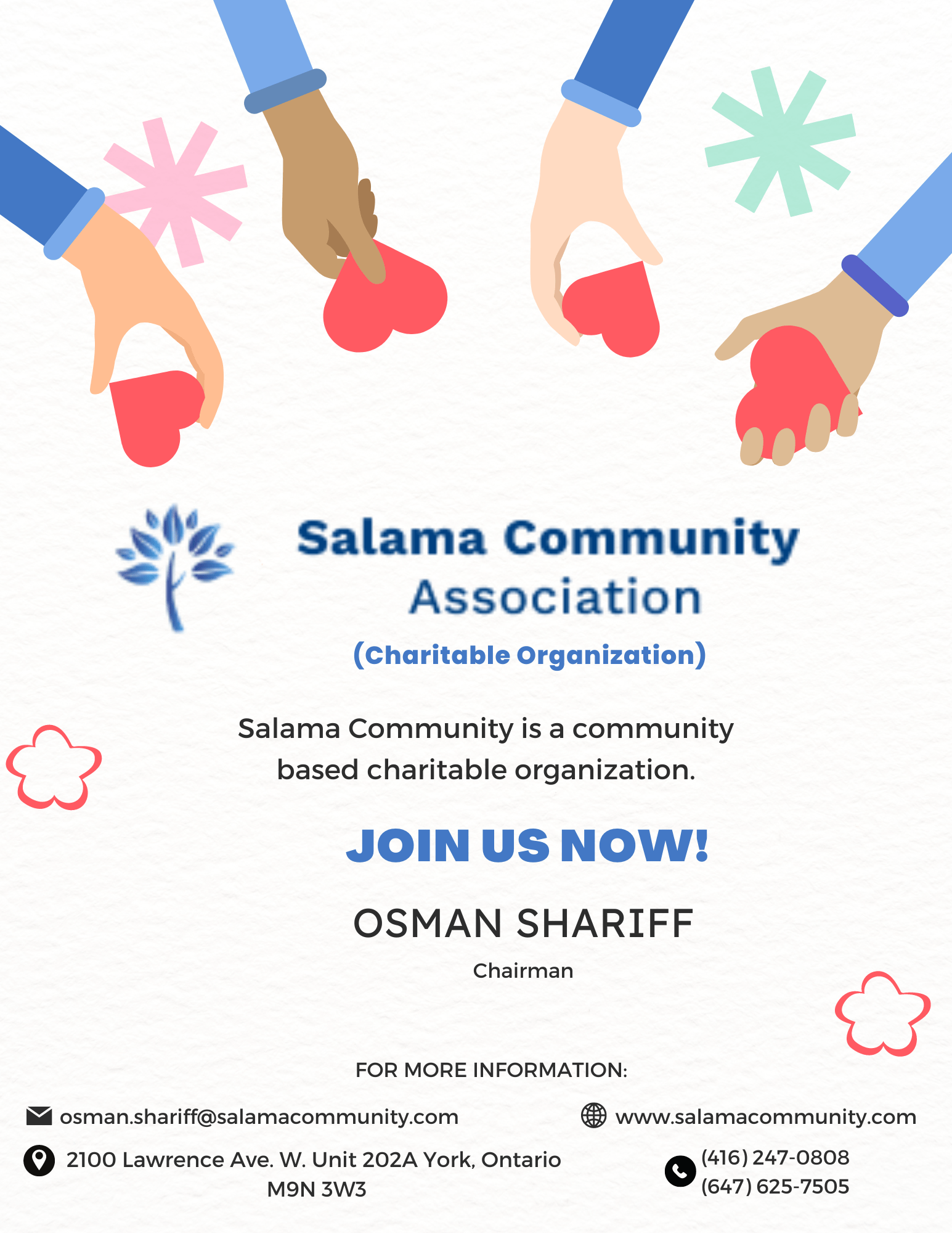 Blue-Red-Playful-Illustration-Charity-Event-Poster